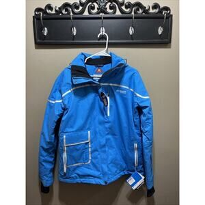 NWT Columbia Titanium Omni Heat Snowboard Ski Winter Jacket Women Size XL Hood